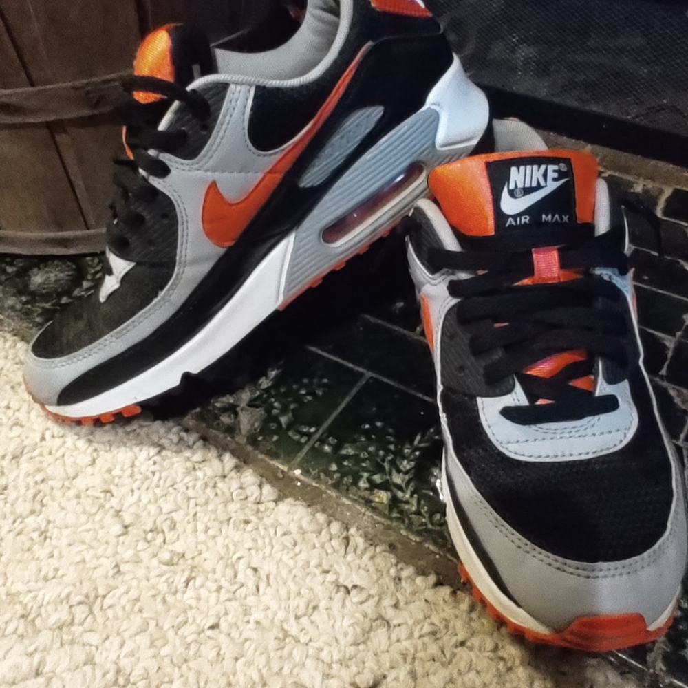 Nike Airmax 90' black grey n orange
